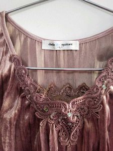 Velvet lace Top