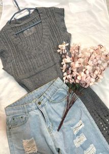 🎁BUY1 GET1 FREE Gray Knitted Dress B