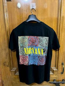 SF JEANS PANTALOONS BLACK NIRVANA TSHIRT M
