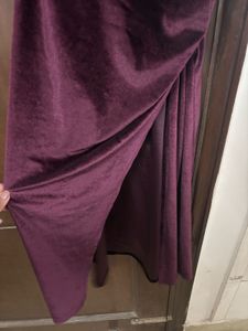 Burgundy Velvet Bodycon Dress