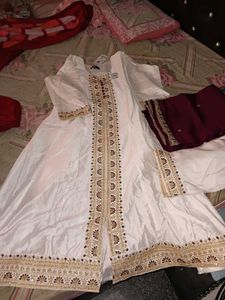 off white Aline kurta pant set