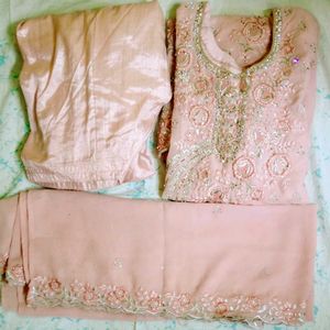 Pink Embellished Salwar Kameez