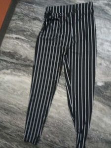 Striped Black Pants