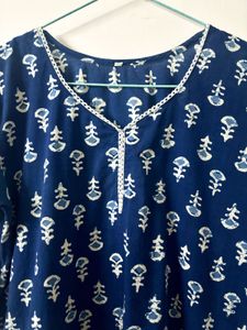 Blue Short Kurti