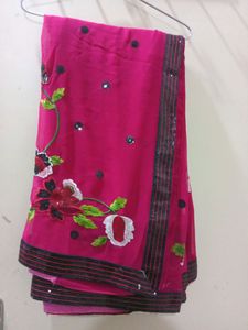 Rose Pink Saree