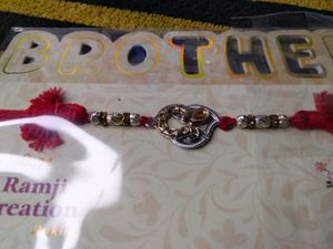 Rakhi for brother and Bhabhi Lumba set with multi