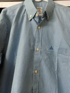 NEW BROOKS BROTHER&#39;S Blue Checked Shirt