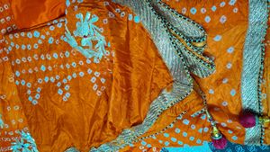 Bandhani gotta dress