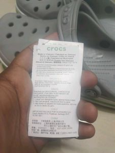 Crocs Gray Flip Flops