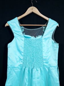 Women Light Blue Wedding Long Gown | Bust 34 | Wai