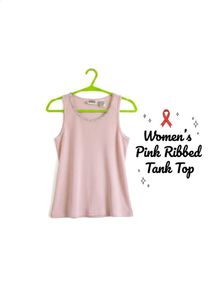 Pink Ribbed Tank Top 🩷🫶🏻