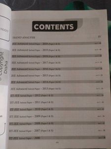 JEE Advanced Solved Papers