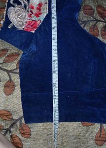 Blue Velvet Blouse