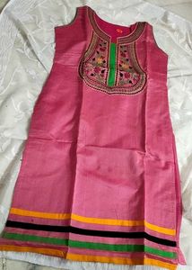 Rose Pink 🩷 Embroidery Kurta