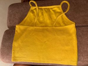 Mustard Sleeveless Tank Top