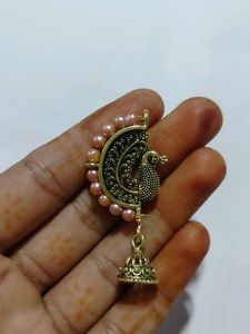 Peacock Jhumka Earrings
