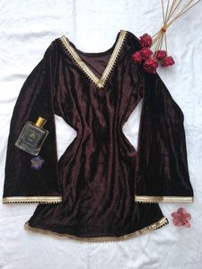 Winters Corset Back Elegant Kurti🤎