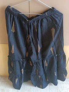 Black &amp; Gold Kurta-Sharara Set