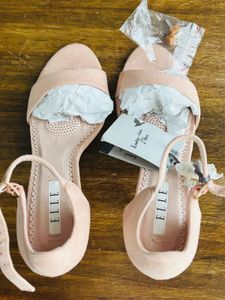 Never used with tag peach pink high heels