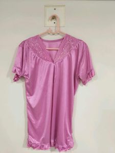 Vintage Pink Satin Nightwear 🎀🩷