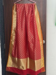 Pure Banarasi Red & Gold Dupatta