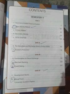 Financial Market Operations - Semester V