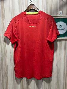 New Balance Essential Red DryFit TShirt