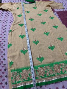 Green Embroidery Suit