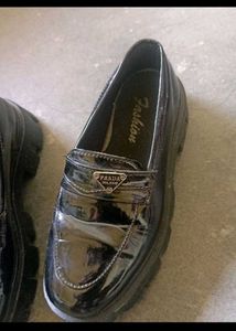 Chic Black Loafer only 1 time wear