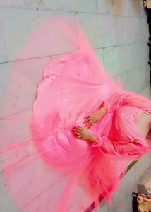 Pink Tulle Maxi Dress