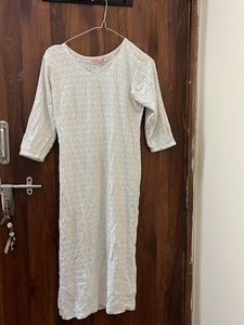 White Cotton Kurta