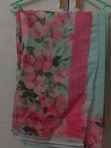 Floral Print Saree