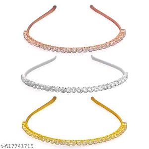 Sparkly Headband Set, Stone Hairband 3pcs