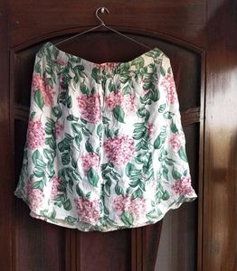 Floral Print Skirt