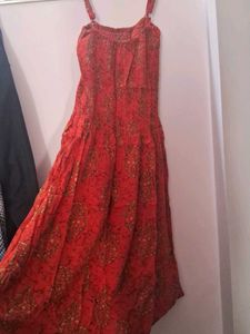 Red Floral Sundress