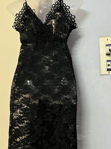Black See Through Designer One Piece