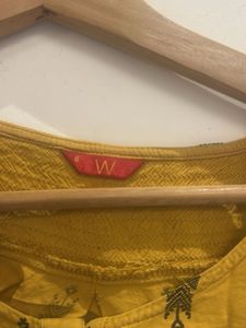 Mustard Printed Tunic Top