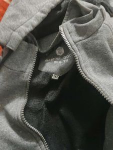Gray Zip-Up Hoodie