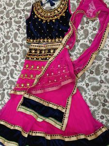 Embroidered Velvet Blouse