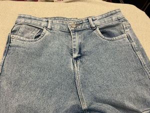 Light Wash Cargo Jeans