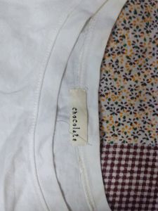 Text Printed Crop Top
