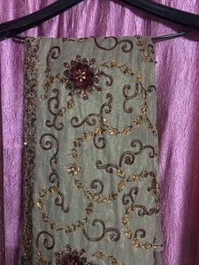 Embroidered Saree with Blouse