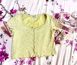 Flowers Printed Aesthetic Button Shirt