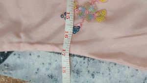 Pink Embroidered Kurta With Sharara And Dupatta