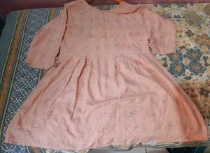 Peach Colour Round Top And Tunics