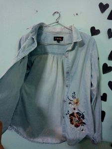 Denim Embroidery Shirt