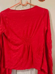 Red Cardigan or Shrug Plus Freebie