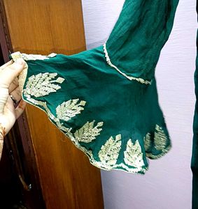 Beautiful Green Embroidery Suit 💚💛
