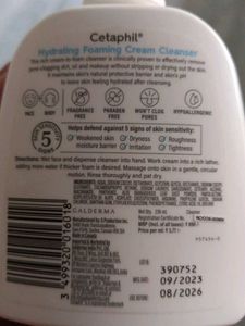 Cetaphil Hydrating Foaming Cream Cleanser