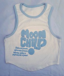 Cute 'Moon Child' Crop Tank Top